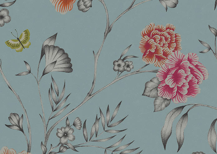 Borneo, Powder Blue - Twist&Fit Roman Blind - Image 7